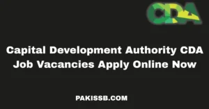 Capital Development Authority CDA Jobs 2025